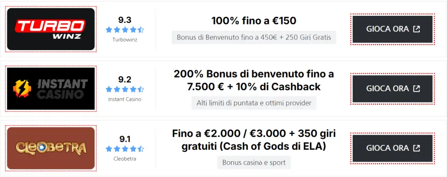 Casino non aams